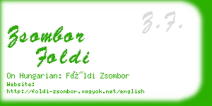 zsombor foldi business card